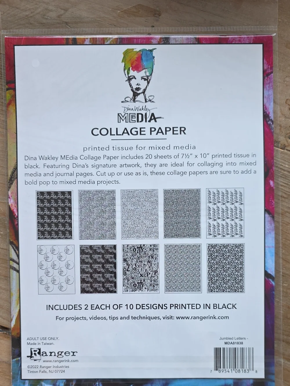 Dina Wakley Media Collage Paper Pack